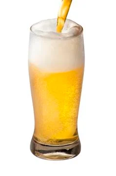 Beer pouring Stock Photos