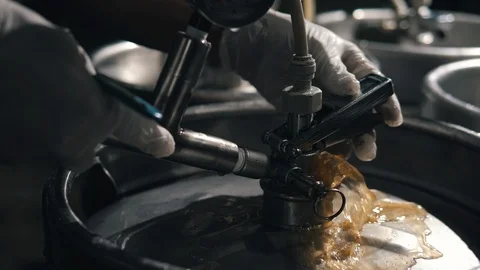 Beer production and brewing process Video stock 95126288