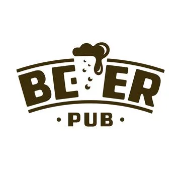 Beer pub logo.  Stock Illustration