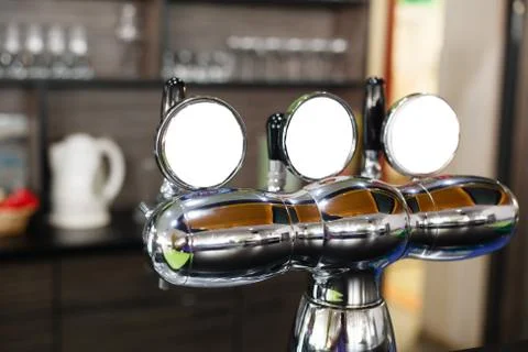 Beer pump. Stock Photos