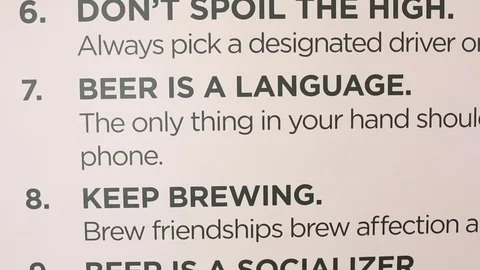 Beer-quotes-wall-hanging-2 Stock Footage 84961277