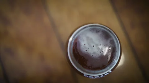 Beer on Rustic Table Stock Footage 243113690