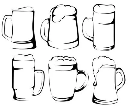Beer set Stock Illustration
