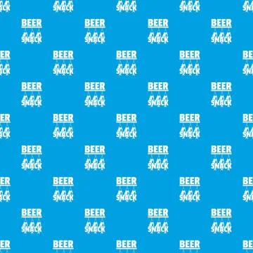 Beer snack pattern vector seamless blue Stock Illustration