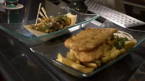 Beer snacks in the bar Video stock 107891007