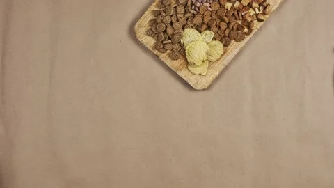 Beer snacks. Stop motion Stock Footage 132523642