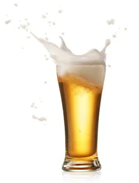 Beer splash Stock Photos