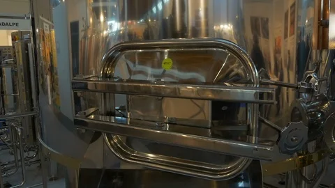 Beer tank opening Stock Footage 119596356