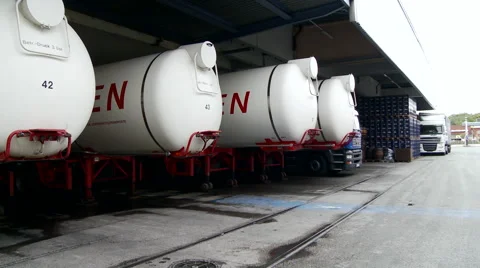 Beer Tanker Trailers Stock-Footage 43984128