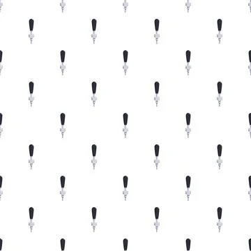 Beer tap handle pattern for pub background design 스톡 일러스트