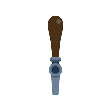 Beer tap handle for pouring draft beverage Stock Illustration