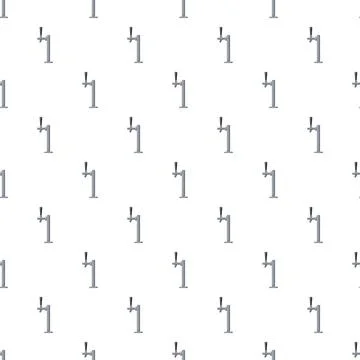 Beer tap pattern on white background for bar theme Illustrazione stock
