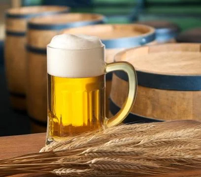 Beer on tap Stock Photos