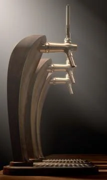 Beer Tap Row Stock Illustration