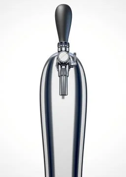 Beer tap single isolated Stock Illustration