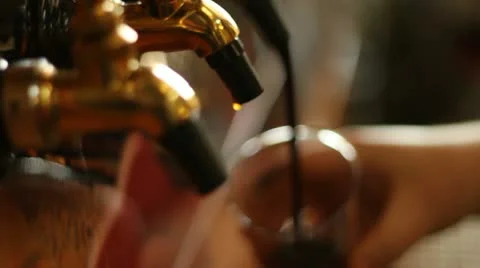 Beer Tap Stout Stock Footage 10890587