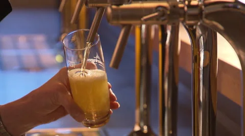Beer is tapped Stock Footage 57231980