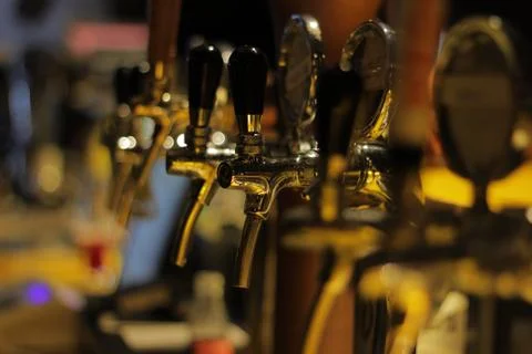 Beer taps 01 Stock Photos