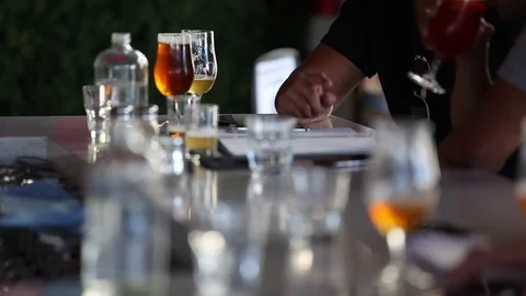 Beer Tasting Bar Stock Footage 79419344