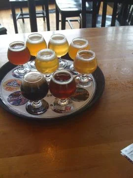 Beer tasting Stock Photos