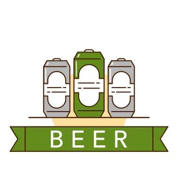 Beer theme illustration Stock Illustration
