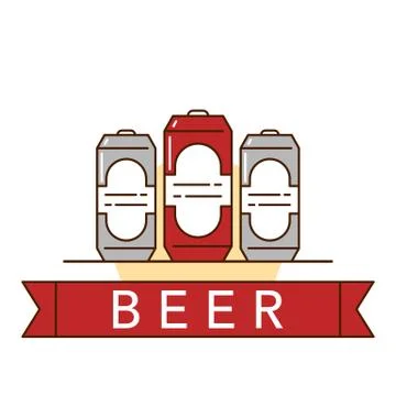 Beer theme illustration Stock Illustration