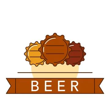 Beer theme illustration Stock Illustration