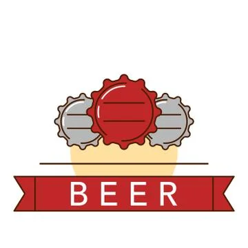 Beer theme illustration Stock Illustration