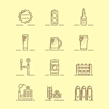 Beer theme illustration Stock Illustration