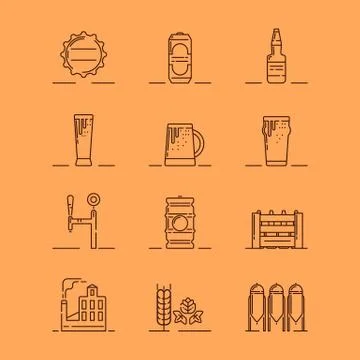 Beer theme illustration Stock Illustration