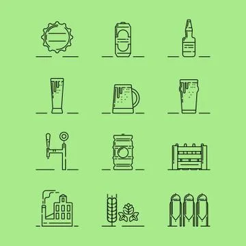 Beer theme illustration Stock Illustration