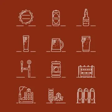 Beer theme illustration Stock Illustration