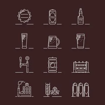 Beer theme illustration Stock Illustration