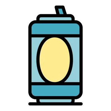 Beer tin can icon vector flat Stock Illustration