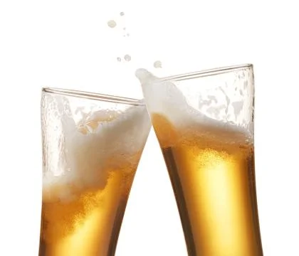 Beer toasting Stock Photos
