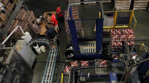 Beer warehouse activity Stock Footage 29645835