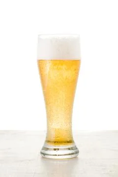 Beer on white Foto stock