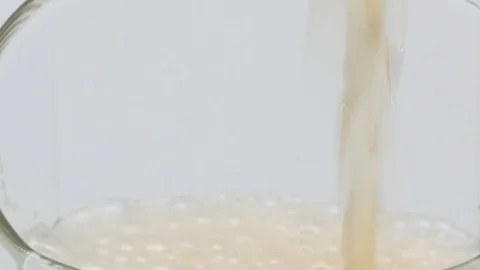 Beer white studio close up shot Stock Footage 126406469