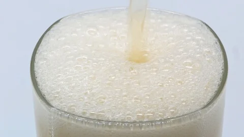 Beer white studio close up shot Stock Footage 126407210