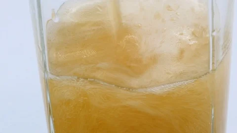 Beer white studio close up shot Stock Footage 126407986