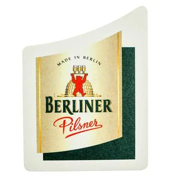 Beermat drink coaster  isolated Stock Photos