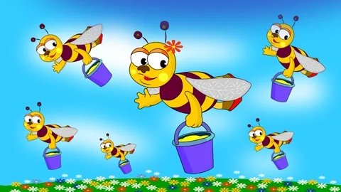 Bees and honey Stock Footage 135216764