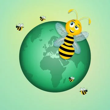 Bees are in danger Stock Illustration