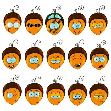Bees emotions Stock Illustration