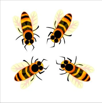 Bees Illustrazione stock