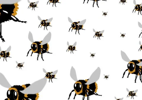 The Bees Stock Illustration