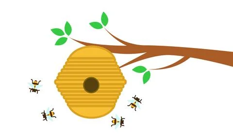 Bees vector illustratiuon design Illustrazione stock