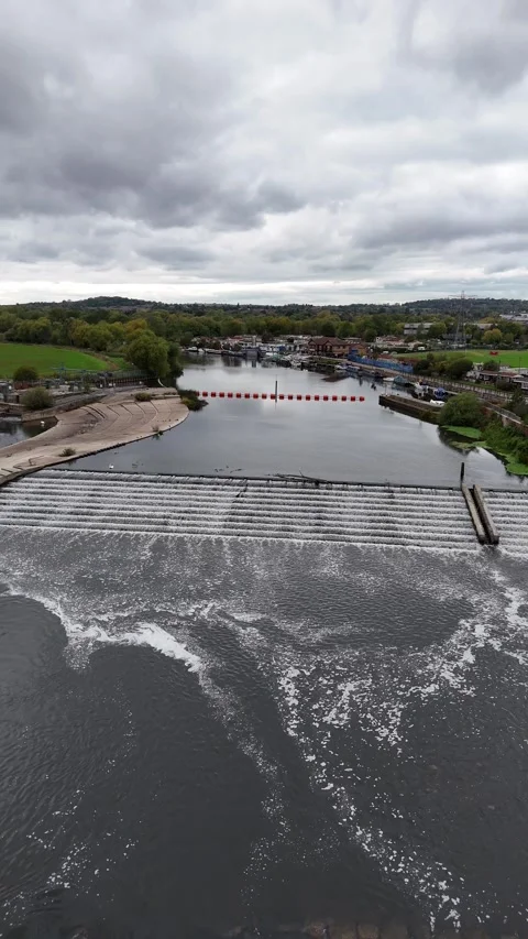 Beeston Weir Stock Footage 318803919