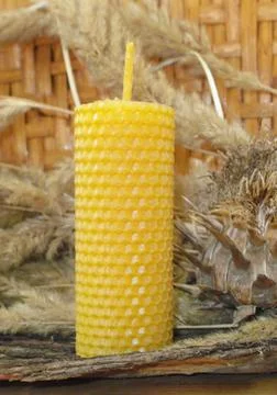 Beeswax candles Stock Photos