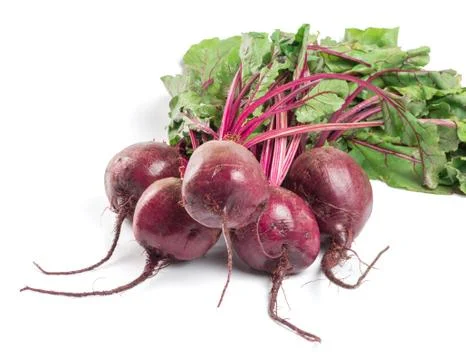 Beet, beetroot bunch on dark background, copy space Stock Photos
